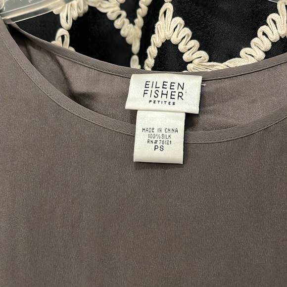 Eileen Fischer silk petite skirt and tank set - Picture 2 of 6